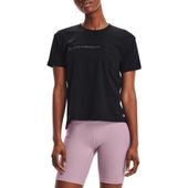 Remera Mujer Under Armour Live Pocket Mesh Graphic Negro
