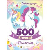500 Stickers De Unicornios Colores Y Juegos