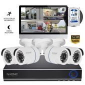Cámaras de Seguridad x4 + DVR 8CH Gadnic SX14 Interior / Exterior IP CCTV Visión Nocturna 1Tb