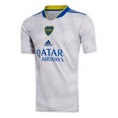 Camiseta Hombre Adidas Visitante Boca Juniors 21/22 Con Patrocinador Blanco