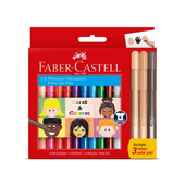 Marcadores Faber Castell Caras & Colores x 15