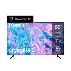 Smart Led TV 4K 55" Samsung UN55CU7000GCZB