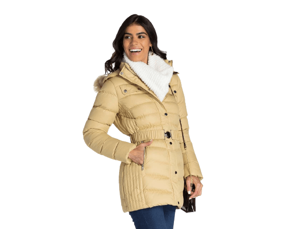 Campera Sahara Puffer Con Capucha Coppel 5158