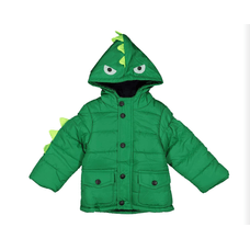 Campera Verde Con Capucha Dinosaurio Baby Colors