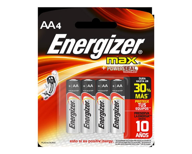 Pilas Alcalinas Aa Energizer E91 Bp4aa - Coppel