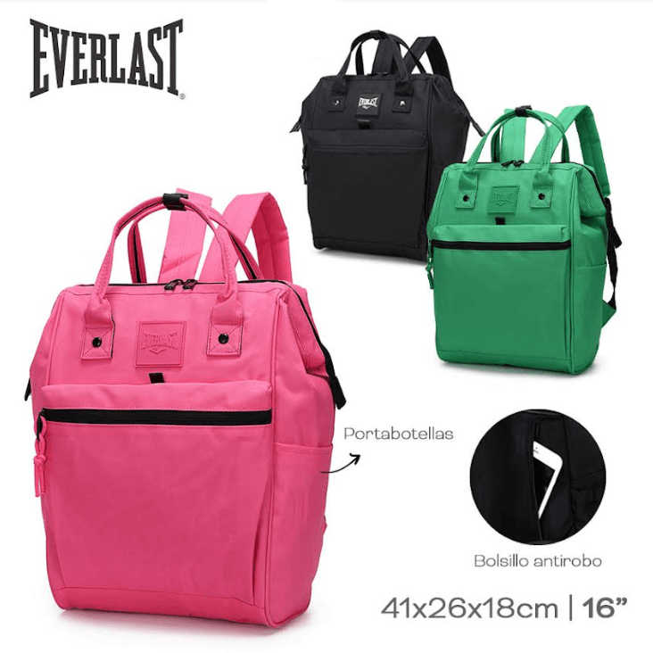 Fashion mochila everlast rosa