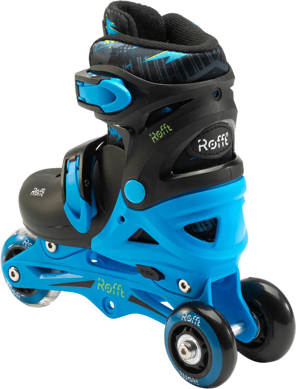 Patines Ajustables Linea Azul Bota Dura con Mochila