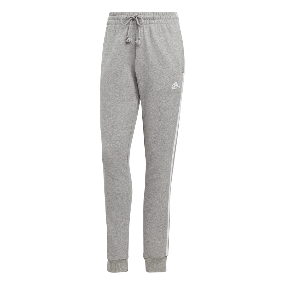Pantalon Adidas Essentials Tiras Felpa Francesa Gris Mujer Coppel