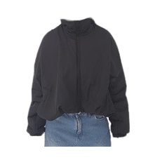Campera oversize negra