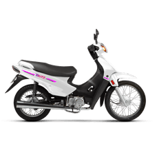 Moto Motomel Blitz 110 V8 automática blanca