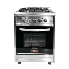 Cocina Usman Irina Acero 4 Hornallas Gas Natural