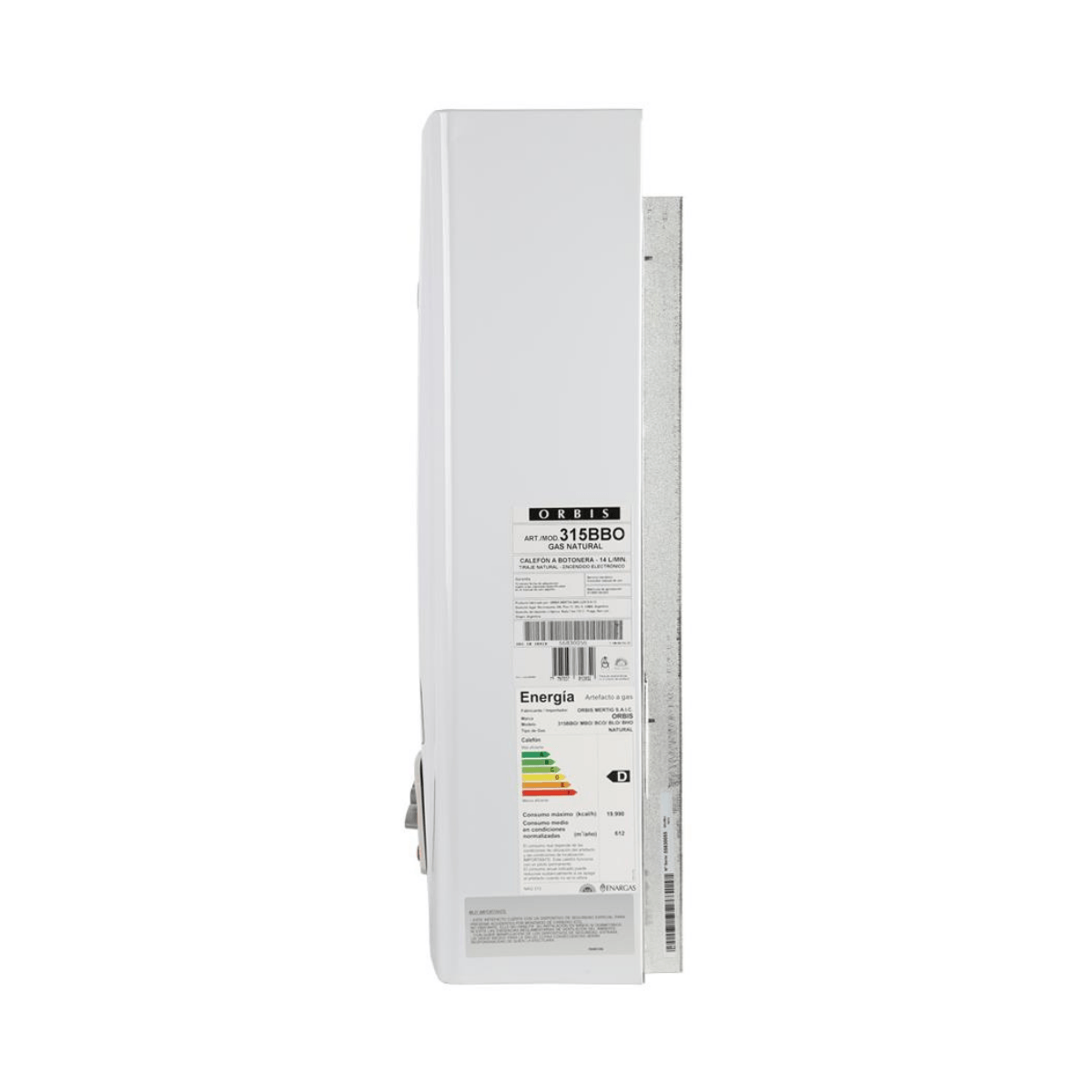 Calefón Orbis 315BBO 14 litros con encendido electrónico - Coppel