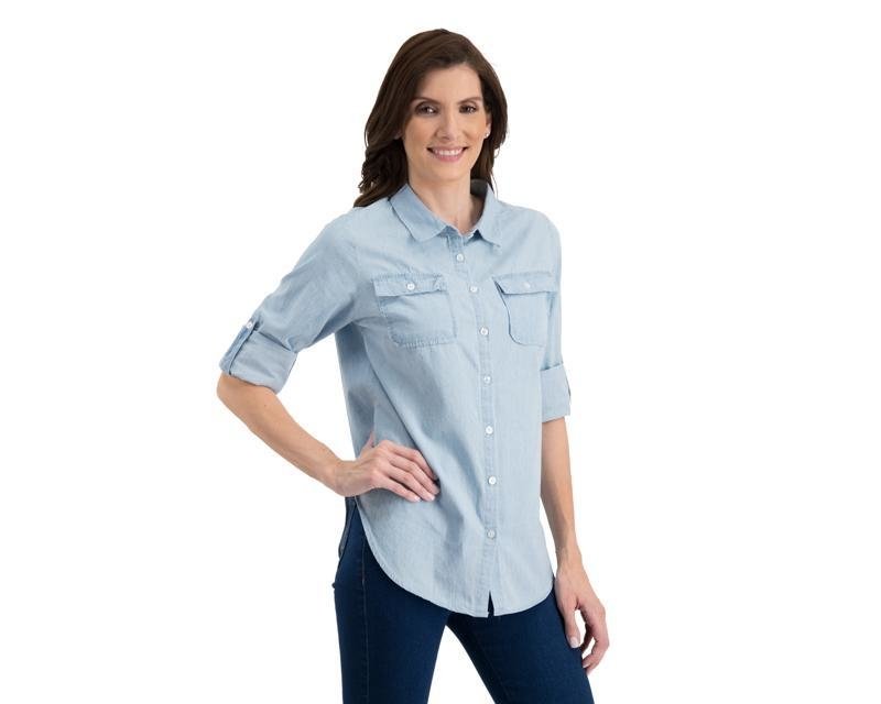 Camisa Manga Larga Con Botones
