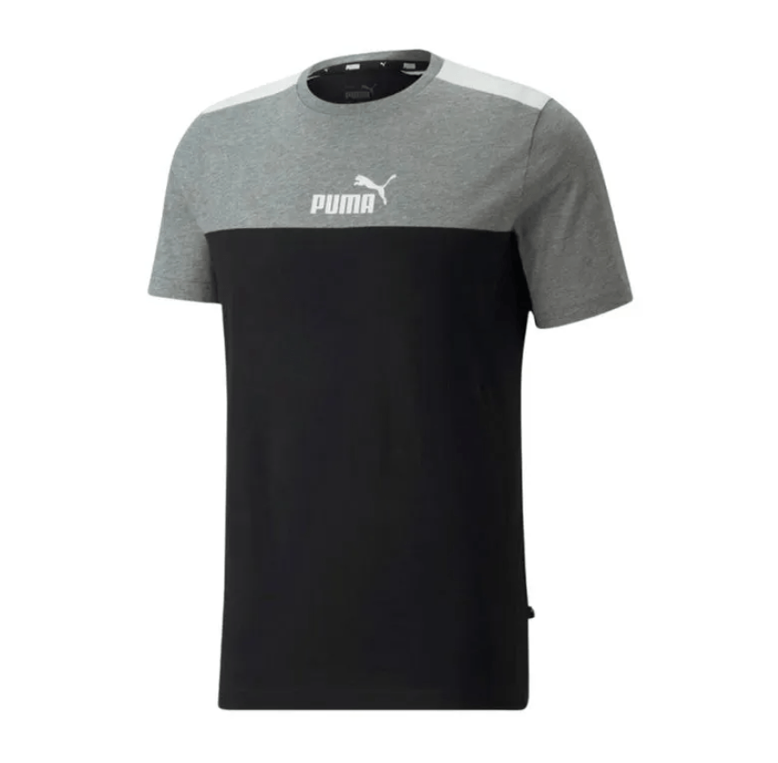 Remera Puma ESS Block Tee Negro