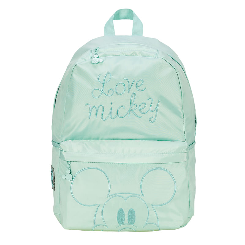 Mochila Niño Mooving Mickey Mouse Love Verde Claro