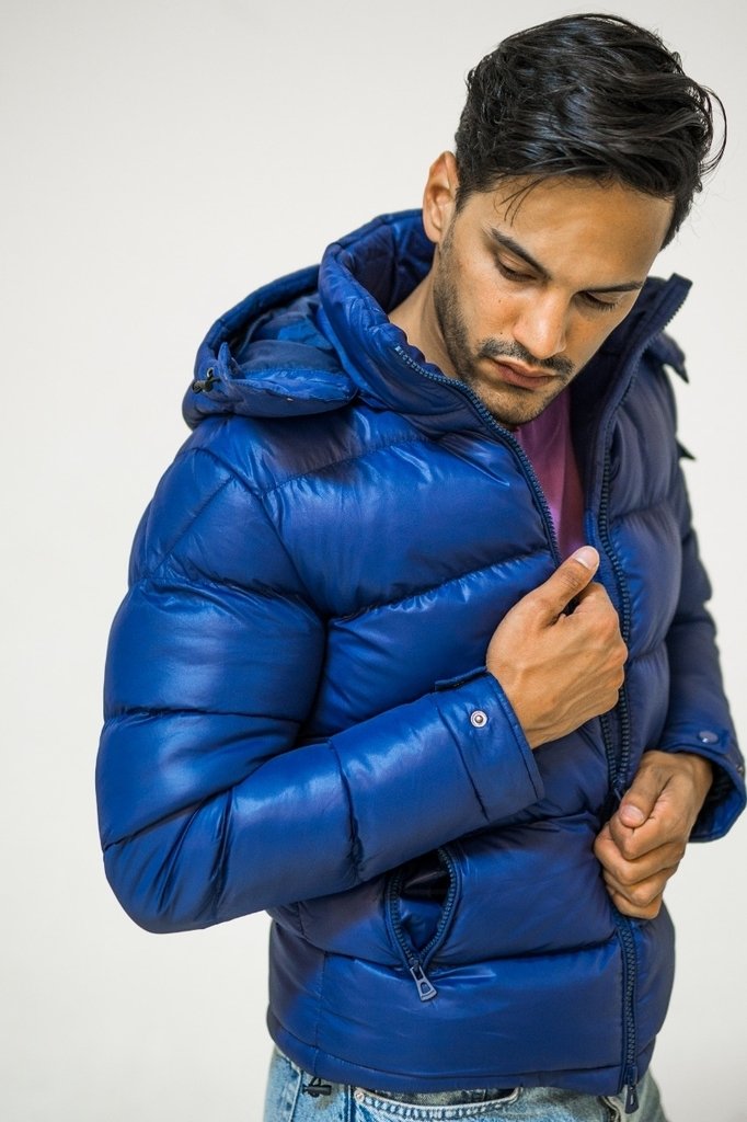 Campera Hombre Alav Gruesa Con Capucha Marino Coppel