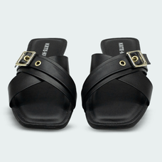 Sandalia Moda Dama Color Negro Kate Kuba