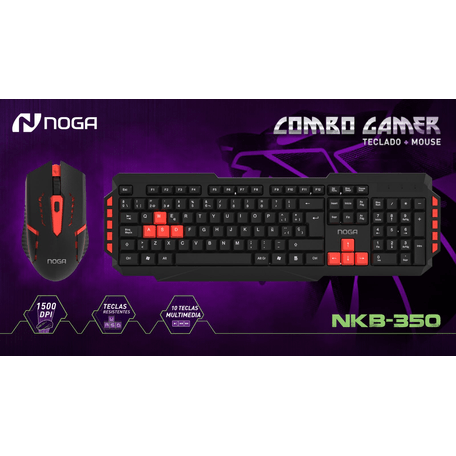 Kit Gamer Noga NKB 350