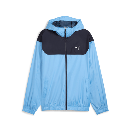 Campera Puma Relaxed Windbreaker Celeste Hombre